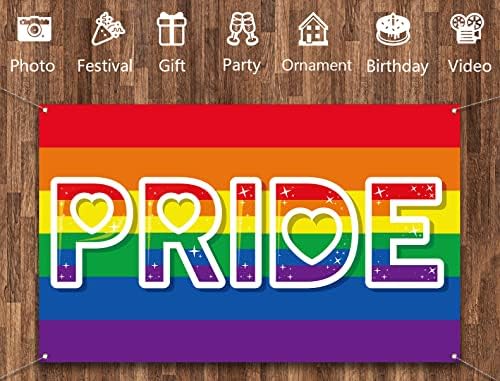 Vohado Büszkeség Szivárvány Fotó Háttérben a szerelem az Szerelem LMBT Meleg, Leszbi Party Dekoráció, Fali Dekor Lóg Alá Beltéri Kültéri