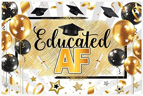 Funnytree 68 X 45 Művelt AF Érettségi Hátteret, Congrats Grad Osztály 2023 Háttér Gratulálok Főiskolai Hallgatók Mesterek MBA Diplomás, Bál,