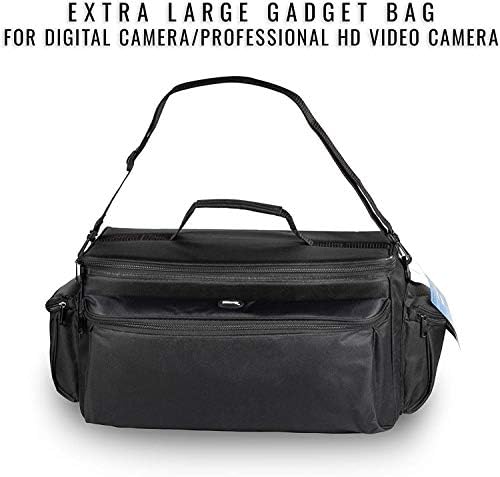 Ultimaxx Szakmai Jól Párnázott Extra méretű Vízálló Gadget Bag 80 Állvány Kompatibilis Sony FDR-AX1, HDR-FX1000, HVR-Z1U, HVR-Z5U, HVR-Z7U,