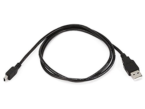 Monoprice 3-Láb USB A-mini-B 5pin 28/28AWG Kábel (103896) Fekete