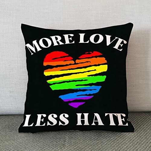 Szivárvány Büszkeség Meleg, Leszbikus Azonos nemű LGBTQ Párnát Fedezze Még Kevésbé Szeretik Utálni párnahuzat párnahuzat Valentin Nap