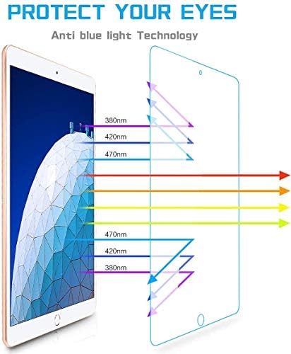TANTEK [2-Pack képernyővédő fólia az iPad 3 (2019) 10.5 cm / iPad Pro 10.5 (2017),Edzett Üveg Film,Ultra Tiszta,Anti Karcolás,Buborék