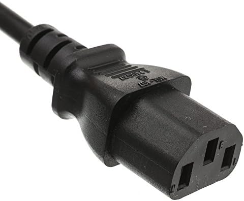CableWholesale 3-Láb Tápkábel Adapter, UL/CSA, Fekete (10W1-05203)