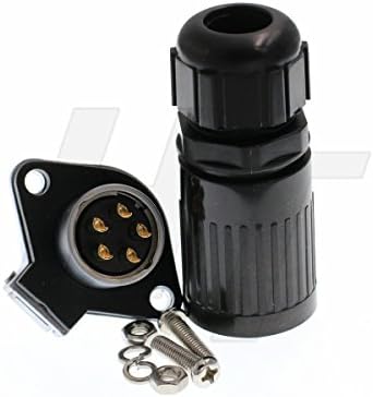HangTon HP20 5-Tűs tápcsatlakozó Kábel Női Plug Férfi Socket Vízálló az Autóipari Tengeri Eszközök, Gépek