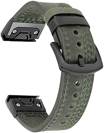 MGTCAR Sport Bőr Watchband Szíj, a Garmin Fenix 6X 6 Pro 5X 5 + 3 HR 935 945 22 26mm EasyFit gyorskioldó Okos karkötő