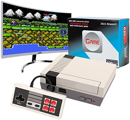 JoFong (2021 Legújabb! Nem Ismételt Játékok) Retro Classic Mini NES videojáték-Konzol AV Kimenet, Beépített 620 Játékok Gyerekeknek