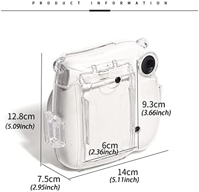 Kimyoaee Tiszta Kamera Esetében a Fujifilm Instax Mini 7+ 7 Plus Instant Fényképezőgép Filmek Zsebében, Kristály Kamera Esetében Levehető