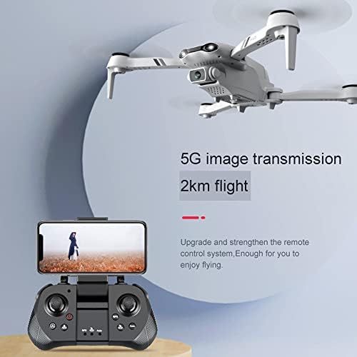 UJIKHSD GPS Drón, 6K Kamera Felnőttek számára, 5G WiFi HD közvetítés,RC Quadcopter Automatikus Visszatérés, Kövess Engem, Kör