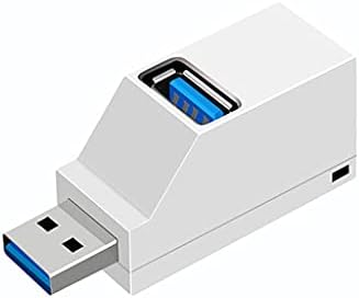 N/USB 3.0 Adapter Extender Mini Splitter Box 3 PC Laptop Mobil Telefon nagysebességű U Lemez Olvasó (Színe : Fehér)