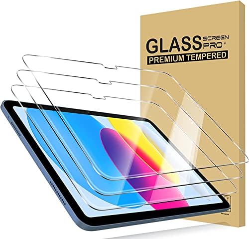 KIQ 1 Csomag Edzett Üveg iPad 10 Generáció képernyővédő fólia 2022-Kompatibilis iPad 10.9 képernyővédő fólia 10.9 Hüvelyk 10 gen