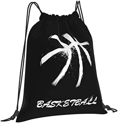 ARGISAA Kosárlabda Minta Húzózsinórral Hátizsák Sackpack Állítható Könnyű Tornaterem Zsák Összehúzható Sport String Táska