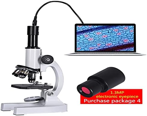 LXXSH 640X 1280X 2000X Biológiai Mikroszkóp Monokuláris Diák, Oktatás LED Telefon Jogosult Elektronikus Szemlencse (Szín : Fehér, Méret : Package4)