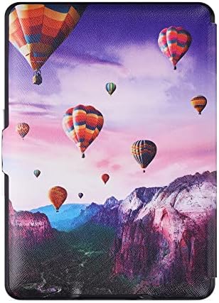 kwmobile Esetben Kompatibilis az Kindle Paperwhite - Ügy PU e-Olvasó Borító - hőlégballon Multicolor