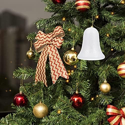 SEWACC Kúp DIY Golyó Karácsonyi Jingle Bell Dísz 10db DIY Üres Hab Bell Kézműves Befejezetlen Karácsonyi Fa Medál Lóg Dekoráció Karácsonyi