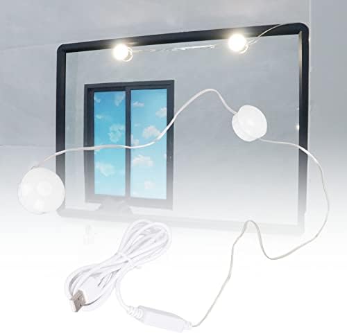 Fafeicy 2.3 m LED Tükör, Lámpa, ABS, USB Powered Öltöző Smink Tükör, Lámpa, Kézi Pásztázás Kapcsoló Központ, a Smink Tükör Fényt
