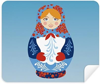 Oroszország Szimbólum orosz Babák Minta tisztítókendővel Képernyő Tisztító 2db Velúr Szövet