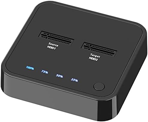 HGVVNM USB 3.1 C Típusú M. 2 Dual-Öböl Külső Merevlemez Dokkoló Állomás Offline Klón M2-es SSD Támogatja a 2 tb-os HDD Tartót (Szín : K3016P)