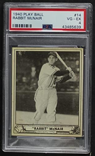 1940-ben Játszani 14 Nyúl McNair Chicago White Sox (Baseball Kártya) PSA a PSA 4.00 White Sox
