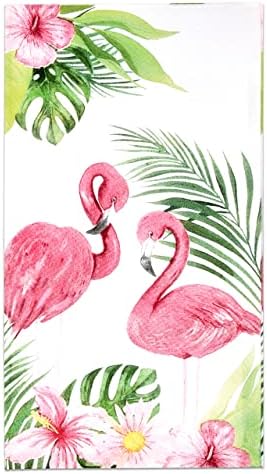 100 Flamingo Vendég Szalvéta Rózsaszín 3 Rétegű Eldobható Papír Csomag Trópusi Nyár Flamingók Medence Hawaii Beach Kezét Szalvétára,