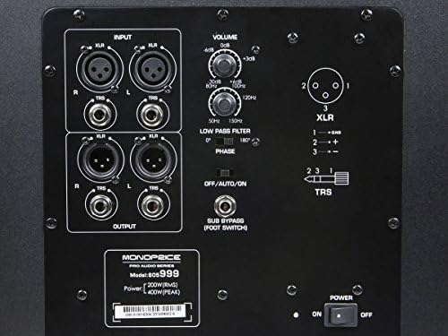 Monoprice Színpadra 10-Es Működő Stúdió Multimédia-Mélynyomó - (605999) Fekete