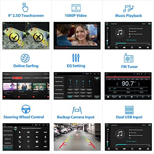 Toyota RAV4 Rádió Android Autó Sztereó 9 Hüvelykes Érintőképernyő Fej Egység Bluetooth FM EQ SWC WiFi Tükör Link + Biztonsági