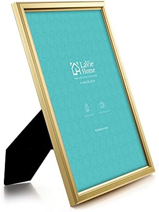 LaVie Haza 8x10 Képkeretek (1 Csomag, Arany) Egyszerű Célja, Képkeret, Nagy Felbontású Üveg Fali & Táblázat Felső Kijelző