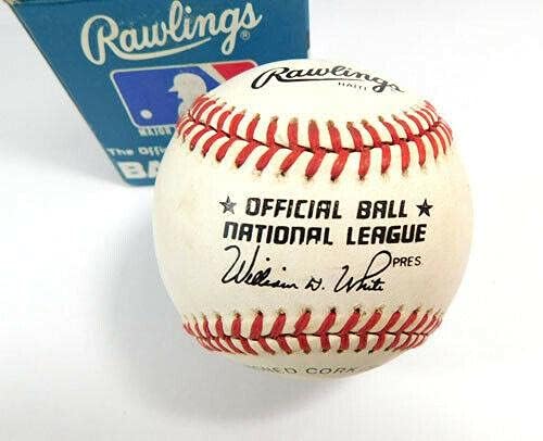 Aláírt Jose Offerman ONL Rawlings Baseball-Auto-Bill Fehér Pres. - Dedikált Baseball