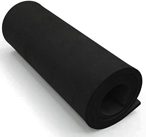 MEARCOOH Fekete, eva Hab roll (2mm a 10mm) Prémium Cosplay EVA Hab Lap,2 mm Vastag,49x13.9,Nagy Sűrűségű 86kg/m3 Cosplay Ruha, Kézműves,