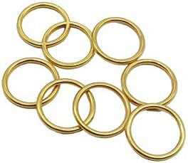 BTYONON 10 Db 1 Hüvelyk Arany álomfogó Gyűrűk Többcélú Fém O Gyűrű álomfogó Hardver Táskák, Övek, Kézműves DIY Tartozékok