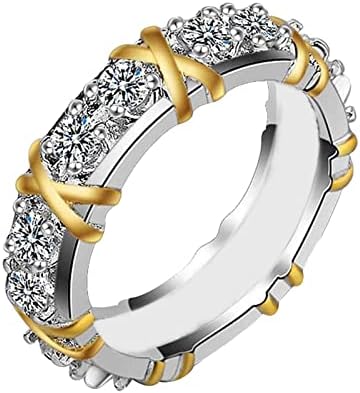 2023 Új Ékszer Gyűrű Női Elegáns Pár Ajándék Cirkon Csillogó Évforduló Tartozék Gyűrűk Mérete 11 (white2, Egy Méret)