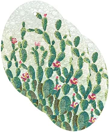 ALAZA Aranyos Kaktusz Virág, Kaktuszok Vintage Természetes Szivacs Konyha Cellulóz Szivacs Mosogatás Mosás, Fürdőszoba, Háztartási,