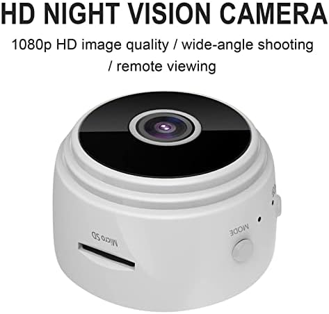 BMFHJEQ A9-es Mini WiFi Kamera 1080P éjjellátó, Kamera Beltéri Kültéri Videó Felvevő ，DV Kamera Otthoni Biztonsági (Fehér)