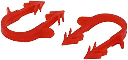 X-mosás ragályos 16 mm-es Műanyag Cső, Rögzítő Klip, Piros 100-as a Padlófűtés(Klipek de fijación de tubo de plástico de 16 mm