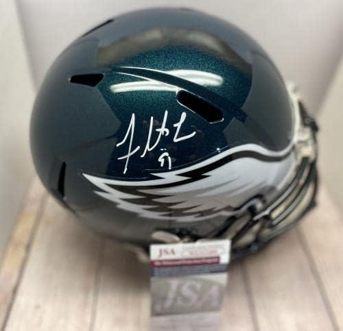 Philadelphia Eagles Fletcher Cox Aláírt Fullsize Replika Helmet2 Szövetség - Dedikált NFL Sisak