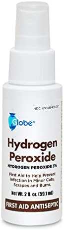 Globe Hidrogén-Peroxid 3% - nyújtási Fertőtlenítő Lokális Megoldás USP Spray Palackot, 2 Fl. Oz Kényelmes Szórófejet Üveg