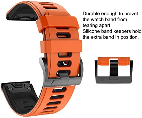 AMSH Szilikon gyorskioldó Watchband Pántok A Garmin Fenix 7 7 X 7-ES Smartwatch Easyfit 20 22 26mm karkötő