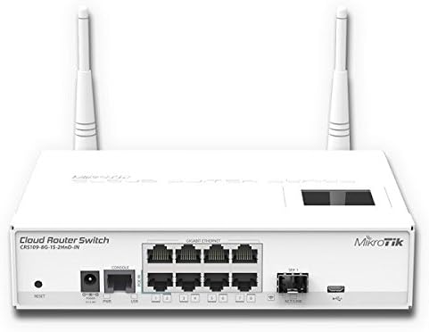 MIKROTIK CRS109-8G-1S-2HND-A Mikrotik CRS109-8G-1S-2HnD-A Cloud Router Switch 8 x Gigabit, S MikroTik Cloud Router Switch CRS109-8G-1S-2HnD-A