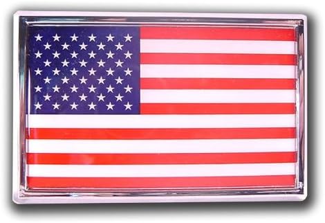 Electroplate Amerikai Zászló Chrome Gépjármű-Embléma