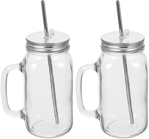 Hemoton Pohár Víz Üveg Üveg ágymelegítők Szemüveg, 2 db Hordozható Palack Újrahasznosítható Üveg Kávé Palack Palack (750ml) Üveg