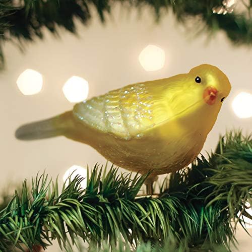 A régi Világ Karácsonyi Díszek Eper Finch Fújt Üveg Díszek a karácsonyfára