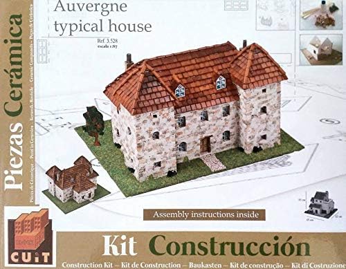CUIT Kerámia Épület Építése Készlet, francia Ház Auvergne Régió (1:87)