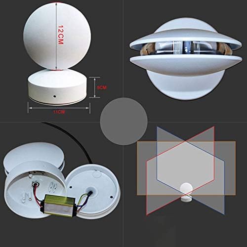 Modern 9W LED Fali Lámpa, Alumínium Kültéri Vízálló Kreatív Dekoratív Fali Lámpa, 360° - Os Lineáris Világítás Lámpák Nappali, Hálószoba,