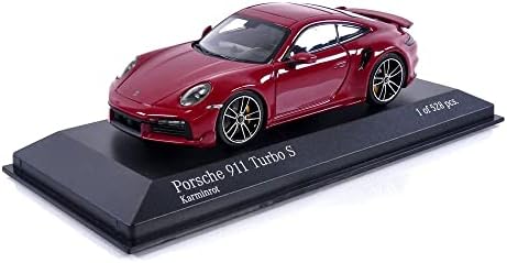Minichamps 2021 Porsche 911 (992) Turbo S Sport Coupe Piros 1:43 Méretarányos