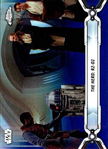 2019 Topps Chrome Star Wars Legacy Kék Refraktor 9 A Hős: R2-D2 /99 Kereskedelmi Kártya