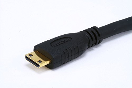 Monoprice 3ft 30AWG Nagy Sebességű HDMI-Kábel - HDMI Csatlakozó HDMI Mini Csatlakozó - Fekete