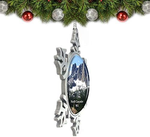 Umsufa Észak-Cascades Nemzeti Park Washington USA-ban a Karácsonyi Dísz, Fa Dekorációs Kristály Fém Souvenir Ajándék