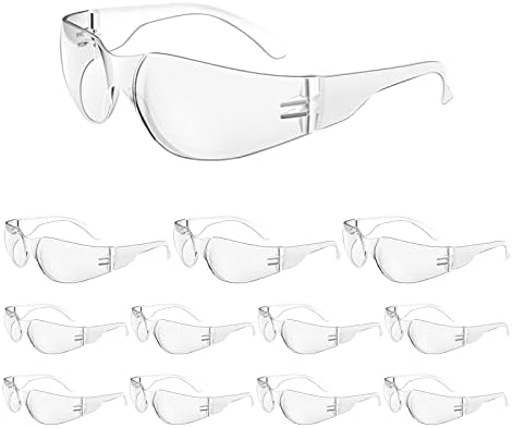 WFEANG Egyértelmű Biztonsági Szemüvegek, Védő Szemüveg, a Férfiak, Nők, szemvédelem Védőszemüveg Világos Védő Lencse Munka，Labor, Kerti