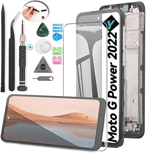 YWLRONG LCD a Motorola Moto G Hatalom 2022 Képernyő Csere-Touch LCD Kijelző Digitalizáló Közgyűlés Moto G Hatalom 2022 kittel(Fekete