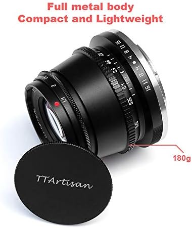 TTArtisan 35mm ff1.4 APS-C Formátum Nagy fényerejű Manuális Objektív Kompatibilis Sony/Canon/Fuji/Leica/Nikon (Sony E-Mount Fekete)