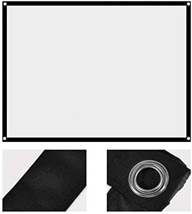 KJHD ZYZMH Vetítés 60-100 Colos Hordozható Összecsukható Nem Ránc Fehér Projektor Függöny Kivetítő Képernyő 4:3 (Méret : 60 hüvelyk)
